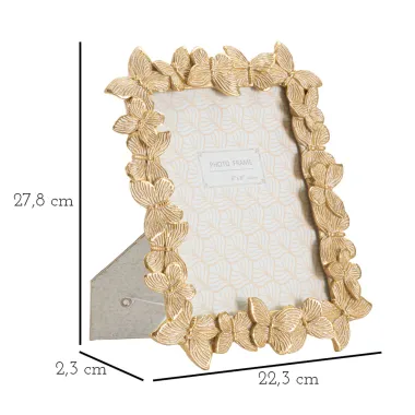 RAMKA FARFALLE GLOD 22,3X2,3X27,8 cm (WYMIAR WEWNĘTRZNY 15X20 cm) MIN 2